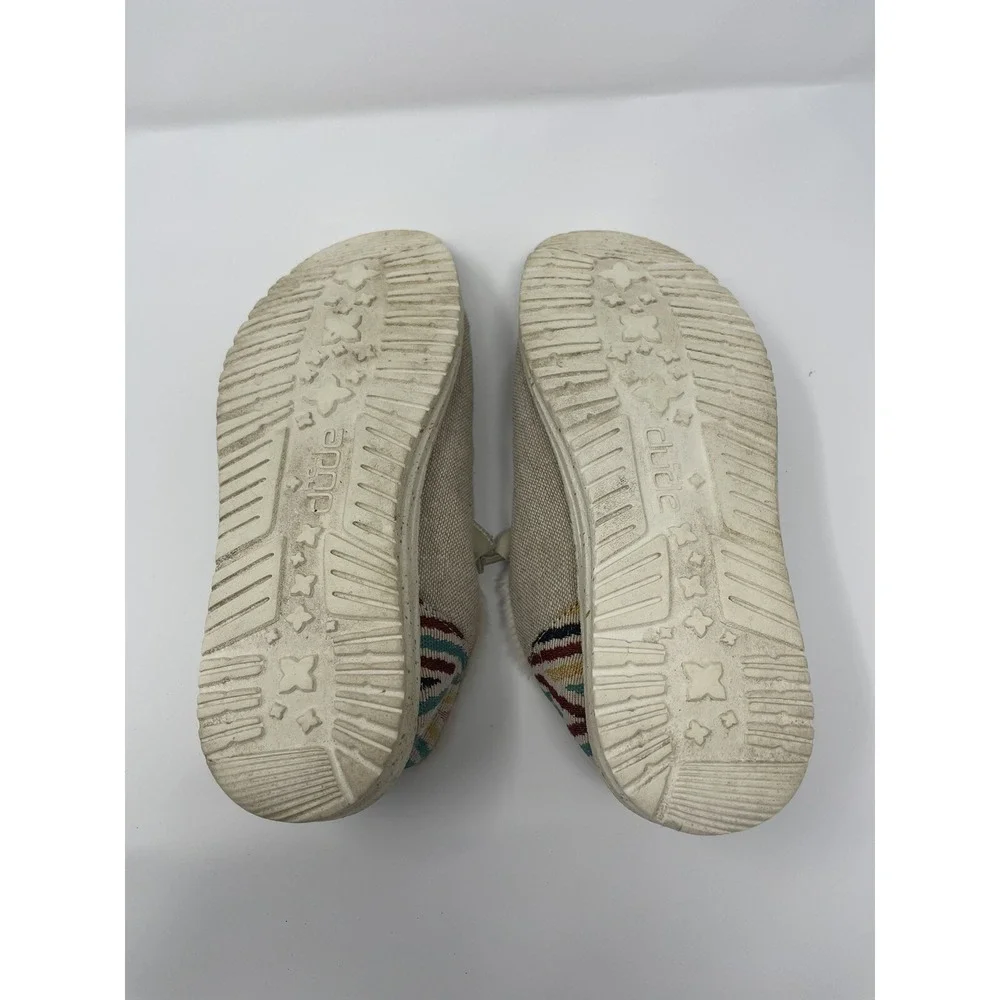 Hey Dude Womens Wendy Funk Wool Beige‎ Slip On Shoes Women's US Size 7
